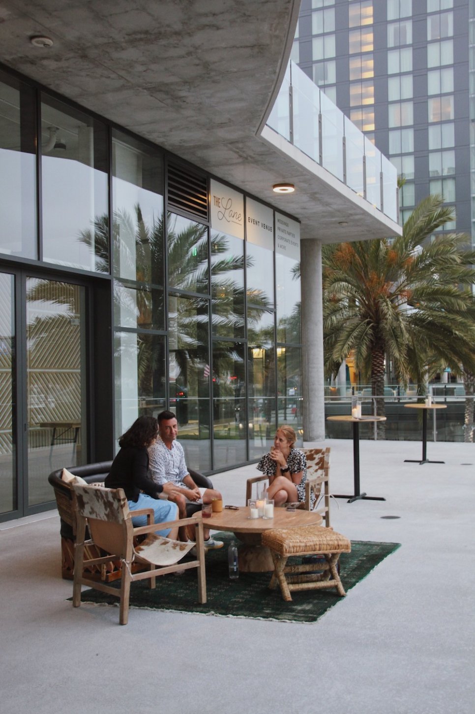 A company anniversary party with lounges, bar, and more!